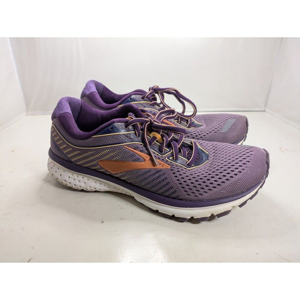 Brooks Ghost 12 Purple Orange Running Shoes Women's 8.5
